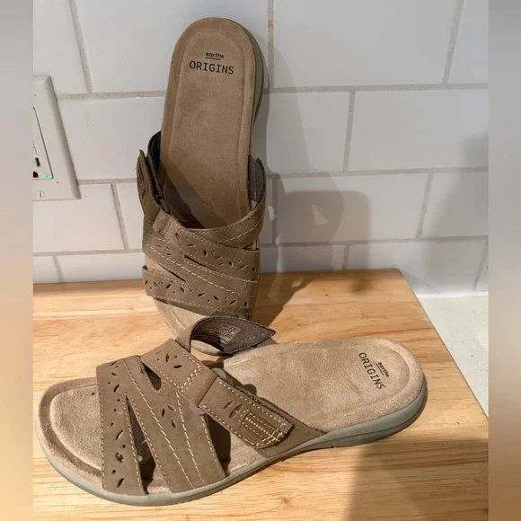 Earth Origins Womens Slip on Sandals Size 10 - Picture 1 of 6
